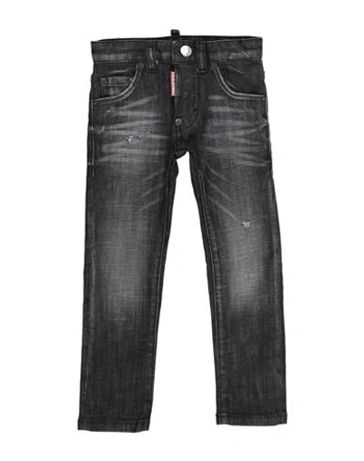 Dsquared2 Babies'  Toddler Jeans Black Size 4 Cotton, Elastane