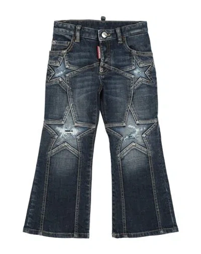 Dsquared2 Babies'  Toddler Jeans Blue Size 6 Cotton, Elastane In Black