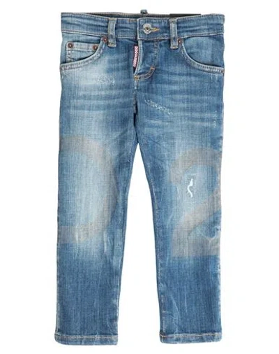 Dsquared2 Babies'  Toddler Jeans Blue Size 6 Cotton, Elastane, Cow Leather