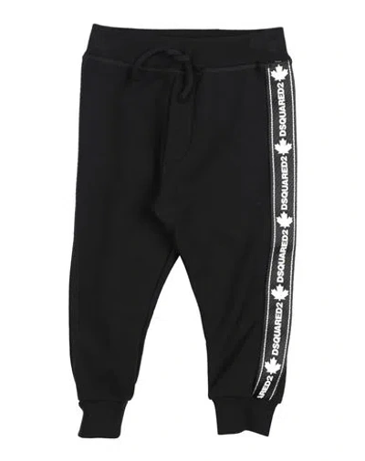 Dsquared2 Babies'  Toddler Pants Black Size 3 Cotton, Elastane, Polyester, Silicone