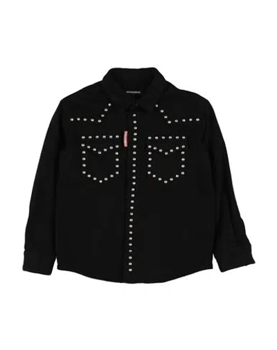 Dsquared2 Babies'  Toddler Shirt Black Size 6 Cotton, Elastane