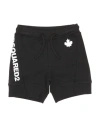 Dsquared2 Toddler Shorts & Bermuda Shorts Black Size 4 Cotton In Black