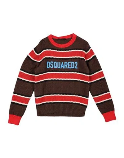 Dsquared2 Babies'  Toddler Sweater Dark Brown Size 4 Acrylic, Wool