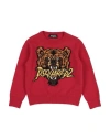 Dsquared2 Intarsia-knit Jumper In Red