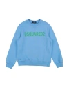 Dsquared2 Babies'  Toddler Sweatshirt Azure Size 4 Cotton, Elastane In Blue