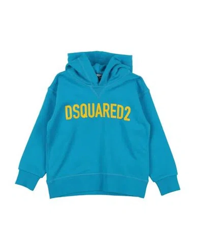 Dsquared2 Babies'  Toddler Sweatshirt Azure Size 6 Cotton In Blue