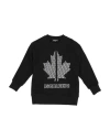 Dsquared2 Babies'  Toddler Sweatshirt Black Size 6 Cotton, Elastane