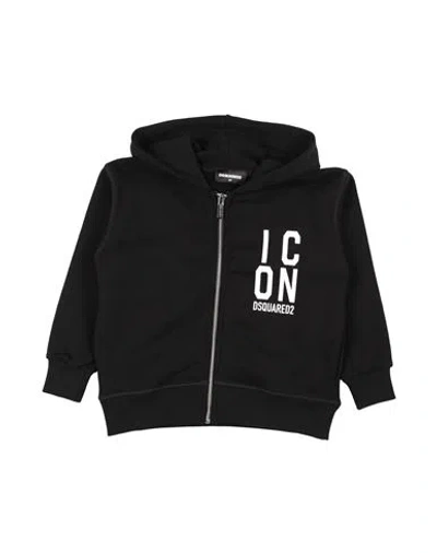 Dsquared2 Babies'  Toddler Sweatshirt Black Size 6 Cotton, Elastane