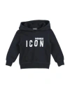 Dsquared2 Icon Toddler Sweatshirt Black Size 6 Cotton, Elastane In Black