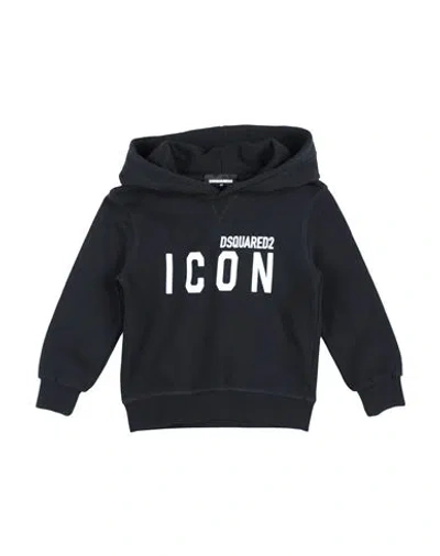 Dsquared2 Babies'  Icon Toddler Sweatshirt Black Size 6 Cotton, Elastane