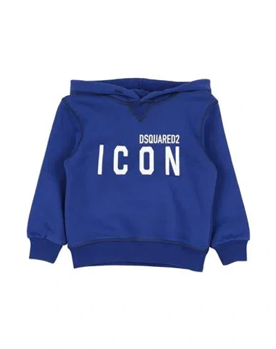 Dsquared2 Icon Toddler Sweatshirt Blue Size 6 Cotton, Elastane In Blue