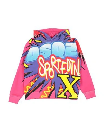 Dsquared2 Babies'  Toddler Sweatshirt Fuchsia Size 6 Cotton