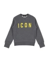 Dsquared2 Toddler Sweatshirt Grey Size 6 Cotton, Elastane In Grey