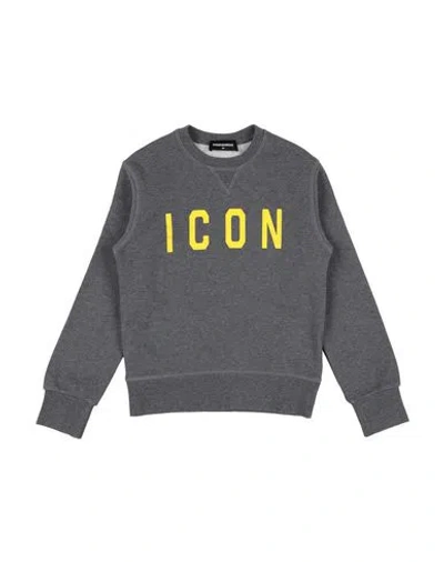 Dsquared2 Babies'  Toddler Sweatshirt Grey Size 6 Cotton, Elastane In Gray