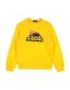 Dsquared2 Babies'  Toddler Sweatshirt Marigold Size 6 Cotton In Yellow