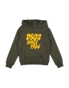 Dsquared2 Babies'  Toddler Sweatshirt Military Green Size 4 Cotton, Elastane