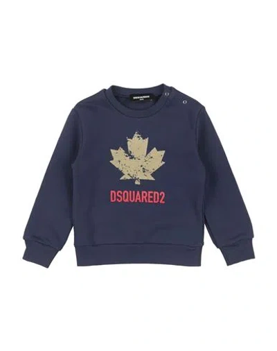 Dsquared2 Babies'  Toddler Sweatshirt Navy Size 3 Cotton In Blue