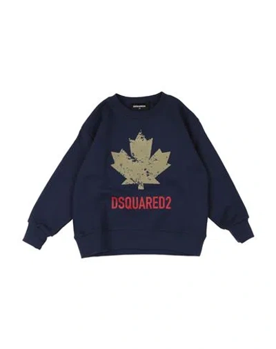 Dsquared2 Babies'  Toddler Sweatshirt Navy Size 6 Cotton In Animal Print