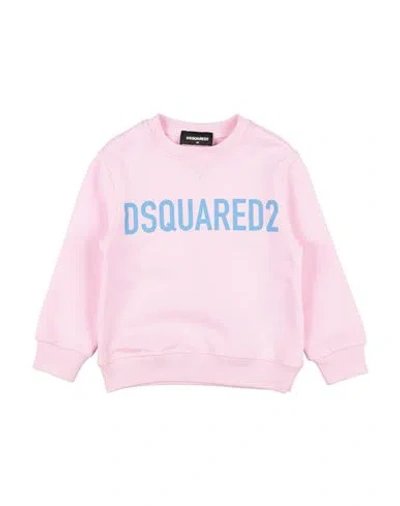 Dsquared2 Toddler Sweatshirt Pink Size 4 Cotton, Elastane In Pink