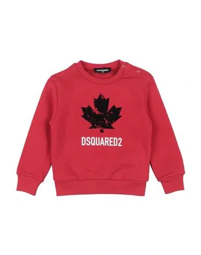Dsquared2 Babies'  Toddler Sweatshirt Red Size 3 Cotton In Burgundy