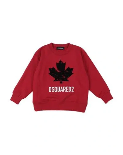 Dsquared2 Babies'  Toddler Sweatshirt Red Size 6 Cotton In Animal Print