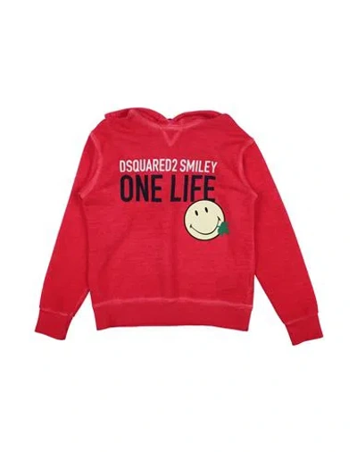 Dsquared2 Babies'  Toddler Sweatshirt Red Size 4 Cotton, Elastane