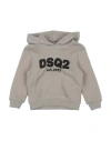 Dsquared2 Babies'  Toddler Sweatshirt Taupe Size 4 Cotton, Elastane In Grey