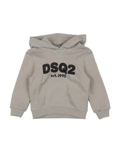 Dsquared2 Babies'  Toddler Sweatshirt Taupe Size 4 Cotton, Elastane In Grey