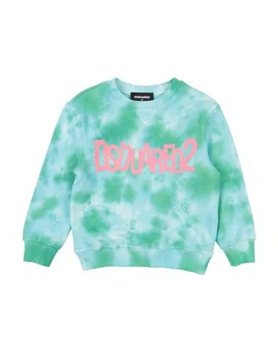 Dsquared2 Babies' Sweatshirt Mit Batikmuster In Blue