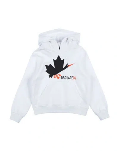 Dsquared2 Babies'  Toddler Sweatshirt White Size 4 Cotton, Elastane