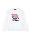 Dsquared2 Babies'  Toddler Sweatshirt White Size 6 Cotton