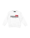 Dsquared2 Toddler Sweatshirt White Size 6 Cotton, Elastane In White