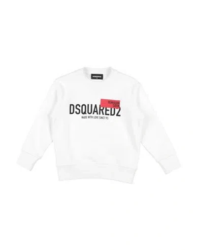 Dsquared2 Babies'  Toddler Sweatshirt White Size 6 Cotton, Elastane