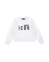 Dsquared2 Babies'  Toddler Sweatshirt White Size 6 Cotton, Elastane