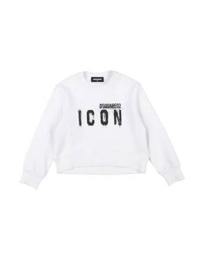 Dsquared2 Babies'  Toddler Sweatshirt White Size 6 Cotton, Elastane