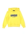 Dsquared2 Babies'  Toddler Sweatshirt Yellow Size 6 Cotton, Elastane