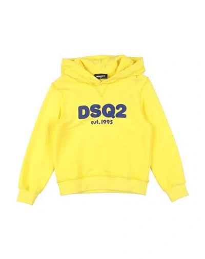 Dsquared2 Babies'  Toddler Sweatshirt Yellow Size 6 Cotton, Elastane