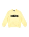 Dsquared2 Babies'  Toddler Sweatshirt Yellow Size 6 Cotton, Elastane