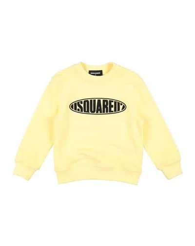 Dsquared2 Babies'  Toddler Sweatshirt Yellow Size 6 Cotton, Elastane