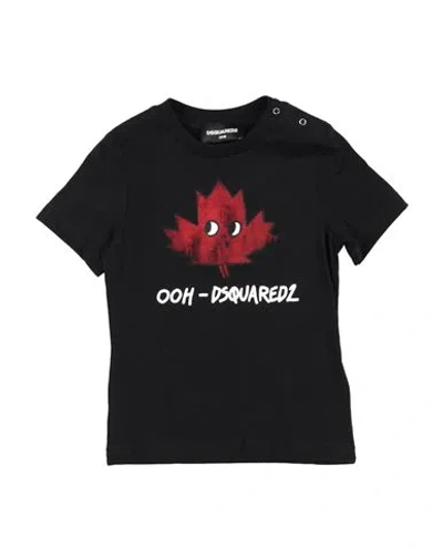 Dsquared2 Babies'  Toddler T-shirt Black Size 3 Cotton