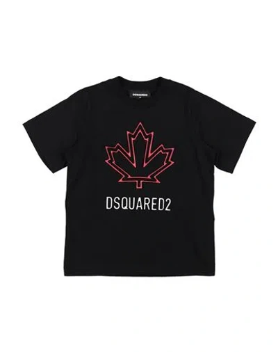 Dsquared2 Babies'  Toddler T-shirt Black Size 4 Cotton In Blue