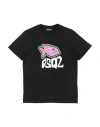 Dsquared2 Babies'  Toddler T-shirt Black Size 6 Cotton
