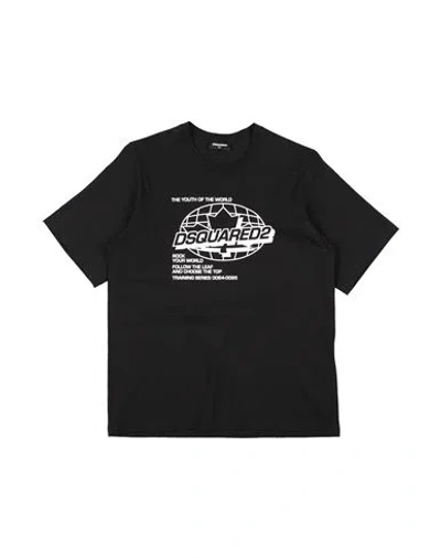 Dsquared2 Babies'  Toddler T-shirt Black Size 6 Cotton