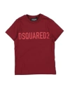 Dsquared2 Babies'  Toddler T-shirt Burgundy Size 6 Cotton In Red