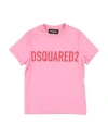 Dsquared2 Toddler T-shirt Fuchsia Size 4 Cotton In Pink