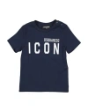 Dsquared2 Babies'  Toddler T-shirt Navy Size 3 Cotton