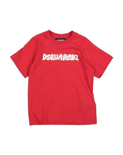 Dsquared2 Babies'  Toddler T-shirt Red Size 6 Cotton