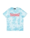 Dsquared2 Babies'  Toddler T-shirt Sky Blue Size 6 Cotton