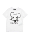 DSQUARED2 DSQUARED2 TODDLER T-SHIRT WHITE SIZE 4 COTTON