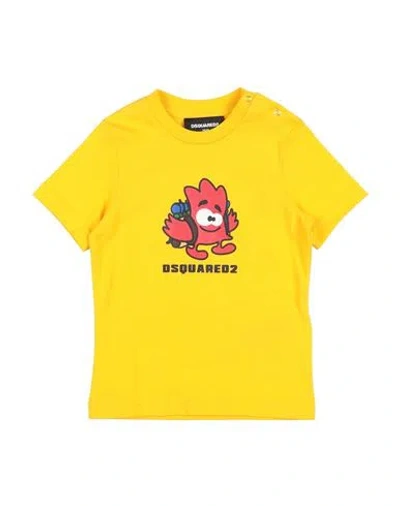 Dsquared2 Babies'  Toddler T-shirt Yellow Size 3 Cotton